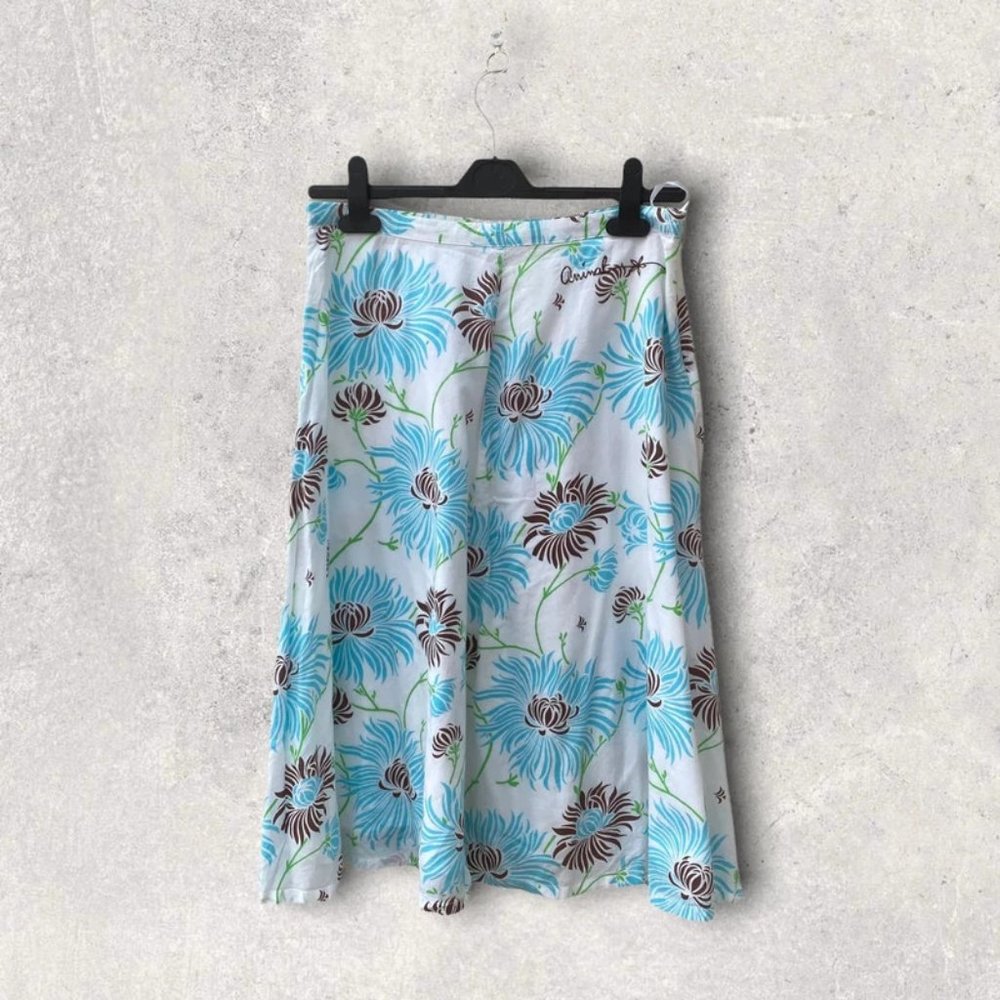 Y2K Animal Cotton Skirt, Size 8 - Picture 1 of 3